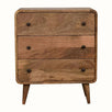 Hamade Chest of 3 Drawers, Small - Natural Chest of Drawers - Bokel Home