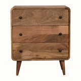 Hamade Chest of 3 Drawers, Small - Natural Chest of Drawers - Bokel Home