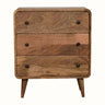 Hamade Chest of 3 Drawers, Small - Natural Chest of Drawers - Bokel Home