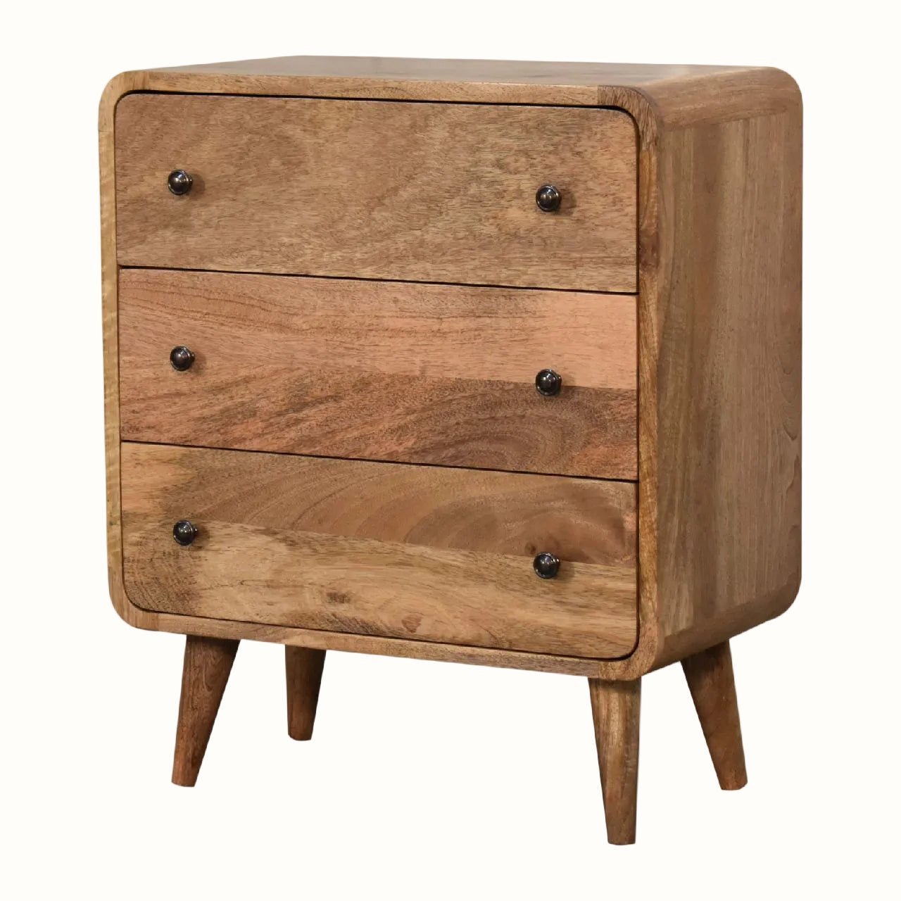 Hamade Chest of 3 Drawers, Small - Natural Chest of Drawers - Bokel Home