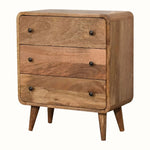 Hamade Chest of 3 Drawers, Small - Natural Chest of Drawers - Bokel Home
