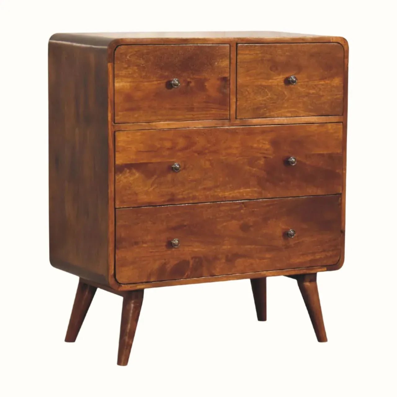 Hamade Chest of 4 Drawers - Chestnut Chest of Drawers - Bokel Home