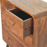 Hamade Chest of 4 Drawers - Chestnut Chest of Drawers - Bokel Home