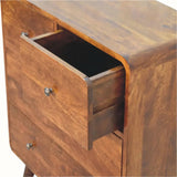 Hamade Chest of 4 Drawers - Chestnut Chest of Drawers - Bokel Home