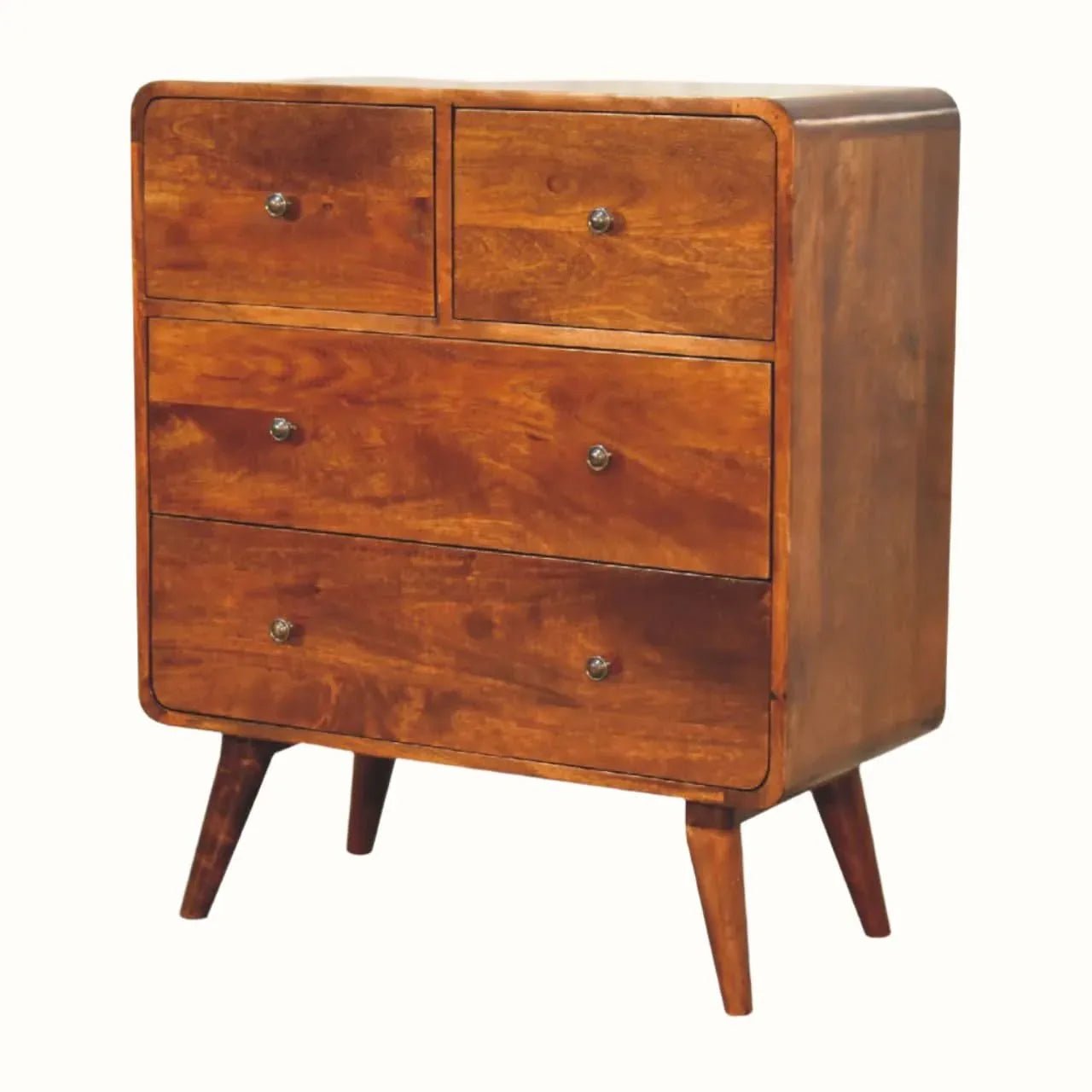 Hamade Chest of 4 Drawers - Chestnut Chest of Drawers - Bokel Home