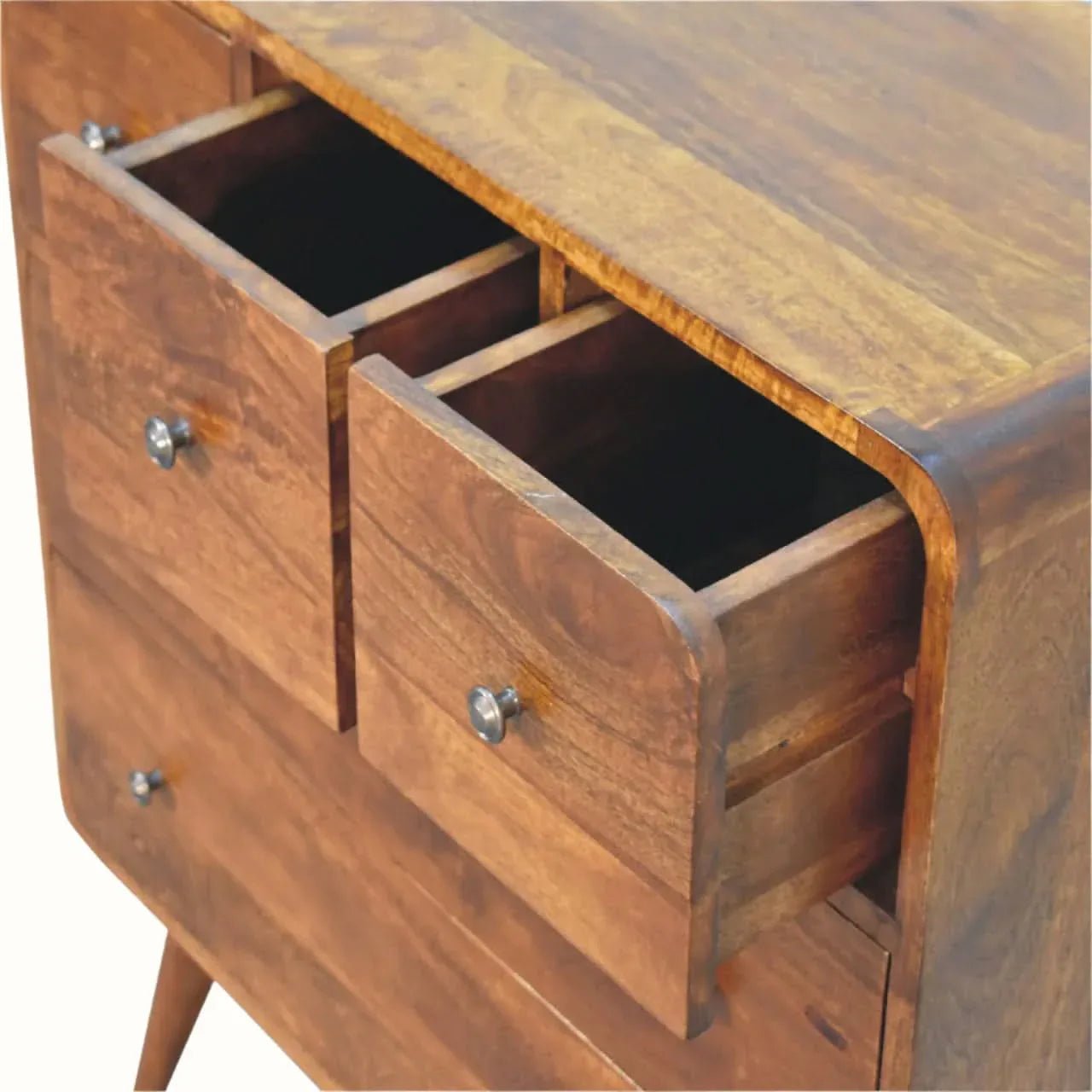 Hamade Chest of 5 Drawers - Chestnut Cabinets & Sideboards - Bokel Home