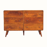 Hamade Chest of 6 Drawers - Chestnut Chest of Drawers - Bokel Home