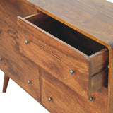 Hamade Chest of 6 Drawers - Chestnut Chest of Drawers - Bokel Home
