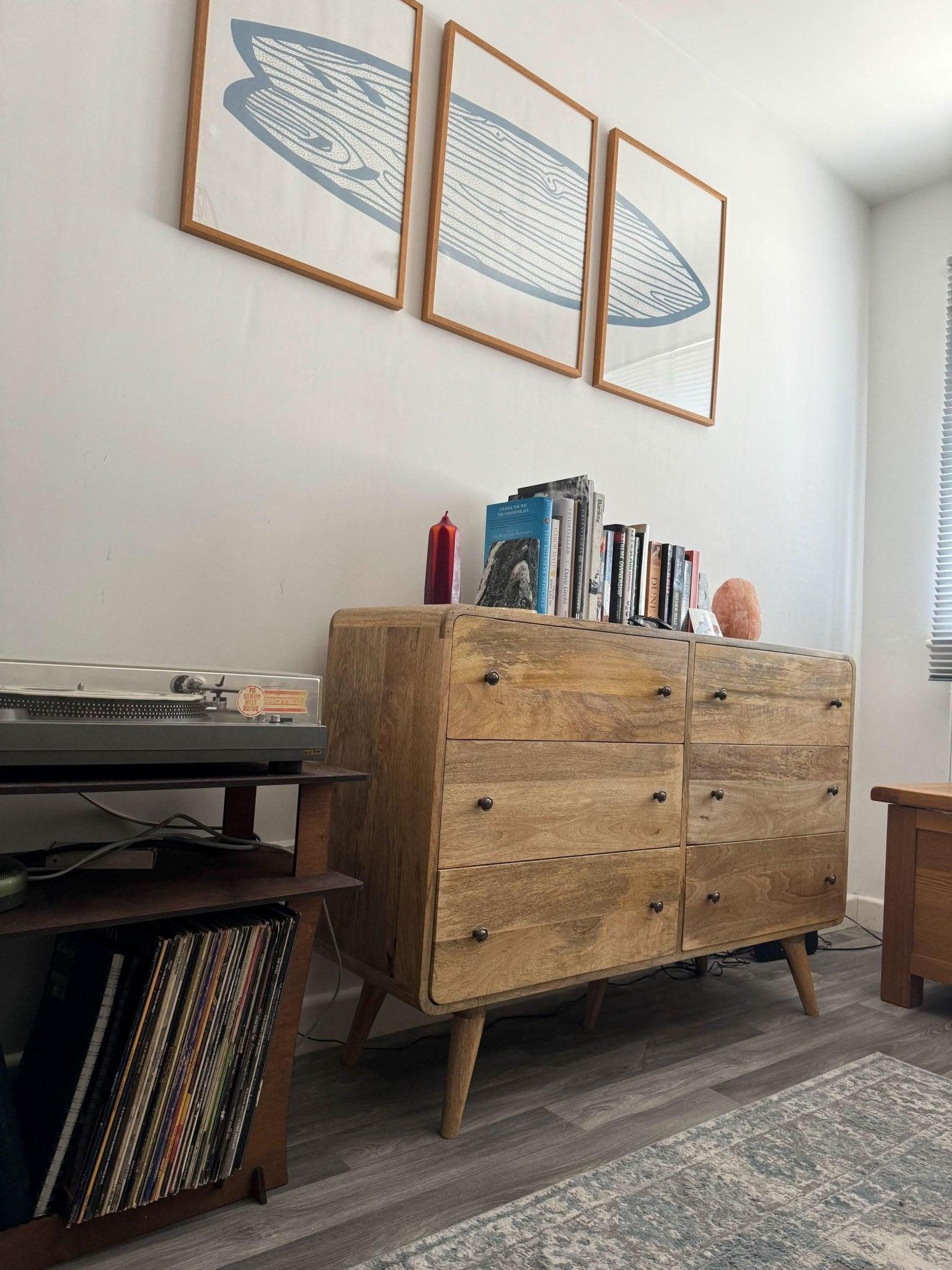 Hamade Chest of 6 Drawers - Natural Chest of Drawers - Bokel Home