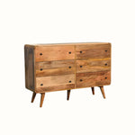 Hamade Chest of 6 Drawers - Natural Chest of Drawers - Bokel Home