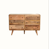 Hamade Chest of 6 Drawers - Natural Chest of Drawers - Bokel Home