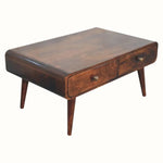 Hamade Coffee Table - California Walnut Coffee Tables - Bokel Home