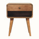 Hamade Open Bedside Table, Medium - Natural Bedside Tables - Bokel Home