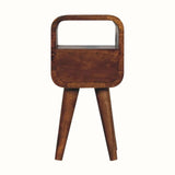 Hamade Open Bedside Table, Mini - Chestnut Bedside Tables - Bokel Home