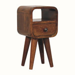 Hamade Open Bedside Table, Mini - Chestnut Bedside Tables - Bokel Home