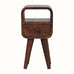 Hamade Open Bedside Table, Mini - Chestnut Bedside Tables - Bokel Home