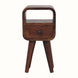 Hamade Open Bedside Table, Mini - Chestnut Bedside Tables - Bokel Home