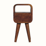 Hamade Open Bedside Table, Mini - Chestnut Bedside Tables - Bokel Home