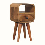 Hamade Open Bedside Table, Mini - Natural Bedside Tables - Bokel Home