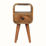 Hamade Open Bedside Table, Mini - Natural Bedside Tables - Bokel Home