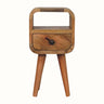 Hamade Open Bedside Table, Mini - Natural Bedside Tables - Bokel Home