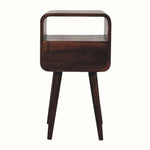 Hamade Open Bedside Table, Small - California Walnut Bedside Tables - Bokel Home