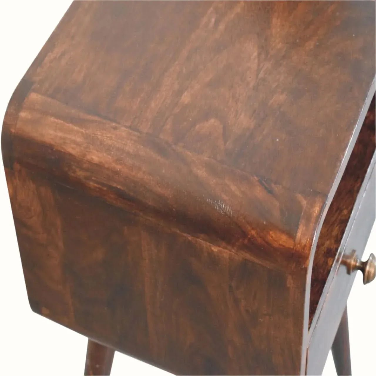 Hamade Open Bedside Table, Small - California Walnut Bedside Tables - Bokel Home