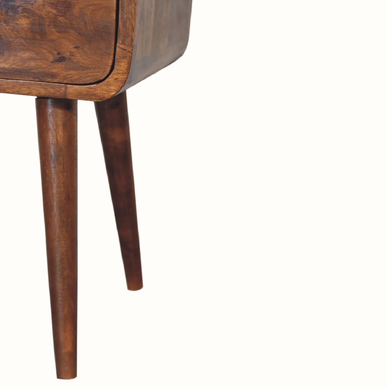 Hamade Open Bedside Table, Small - Chestnut Bedside Tables - Bokel Home