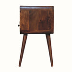 Hamade Open Bedside Table, Small - Chestnut Bedside Tables - Bokel Home