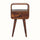 Hamade Open Bedside Table, Small - Chestnut Bedside Tables - Bokel Home