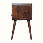 Hamade Open Bedside Table, Small - Chestnut Bedside Tables - Bokel Home