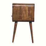 Hamade Open Bedside Table, Small - Grey Wash Bedside Tables - Bokel Home