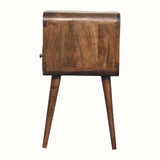 Hamade Open Bedside Table, Small - Grey Wash Bedside Tables - Bokel Home