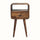Hamade Open Bedside Table, Small - Grey Wash Bedside Tables - Bokel Home