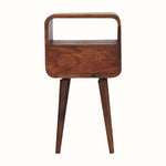 Hamade Open Bedside Table, Small - Honey Caramel Bedside Tables - Bokel Home