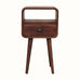 Hamade Open Bedside Table, Small - Honey Caramel Bedside Tables - Bokel Home