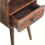 Hamade Open Bedside Table, Small - Honey Caramel Bedside Tables - Bokel Home