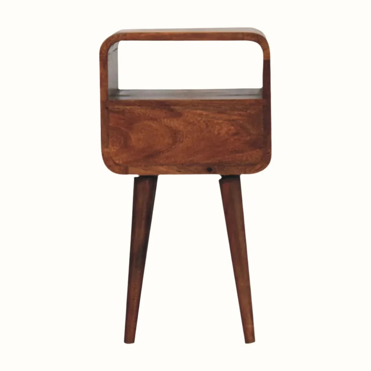 Hamade Open Bedside Table, Small - Honey Caramel Bedside Tables - Bokel Home