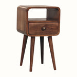 Hamade Open Bedside Table, Small - Honey Caramel Bedside Tables - Bokel Home