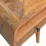 Hamade Open Bedside Table, Small - Natural Bedside Tables - Bokel Home