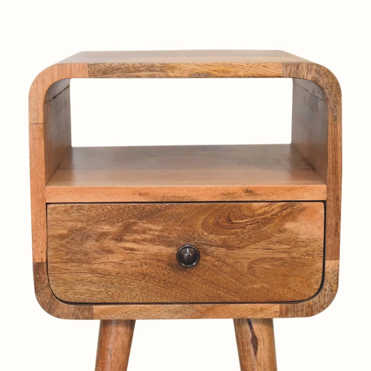 Hamade Open Bedside Table, Small - Natural Bedside Tables - Bokel Home