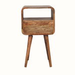 Hamade Open Bedside Table, Small - Natural Bedside Tables - Bokel Home