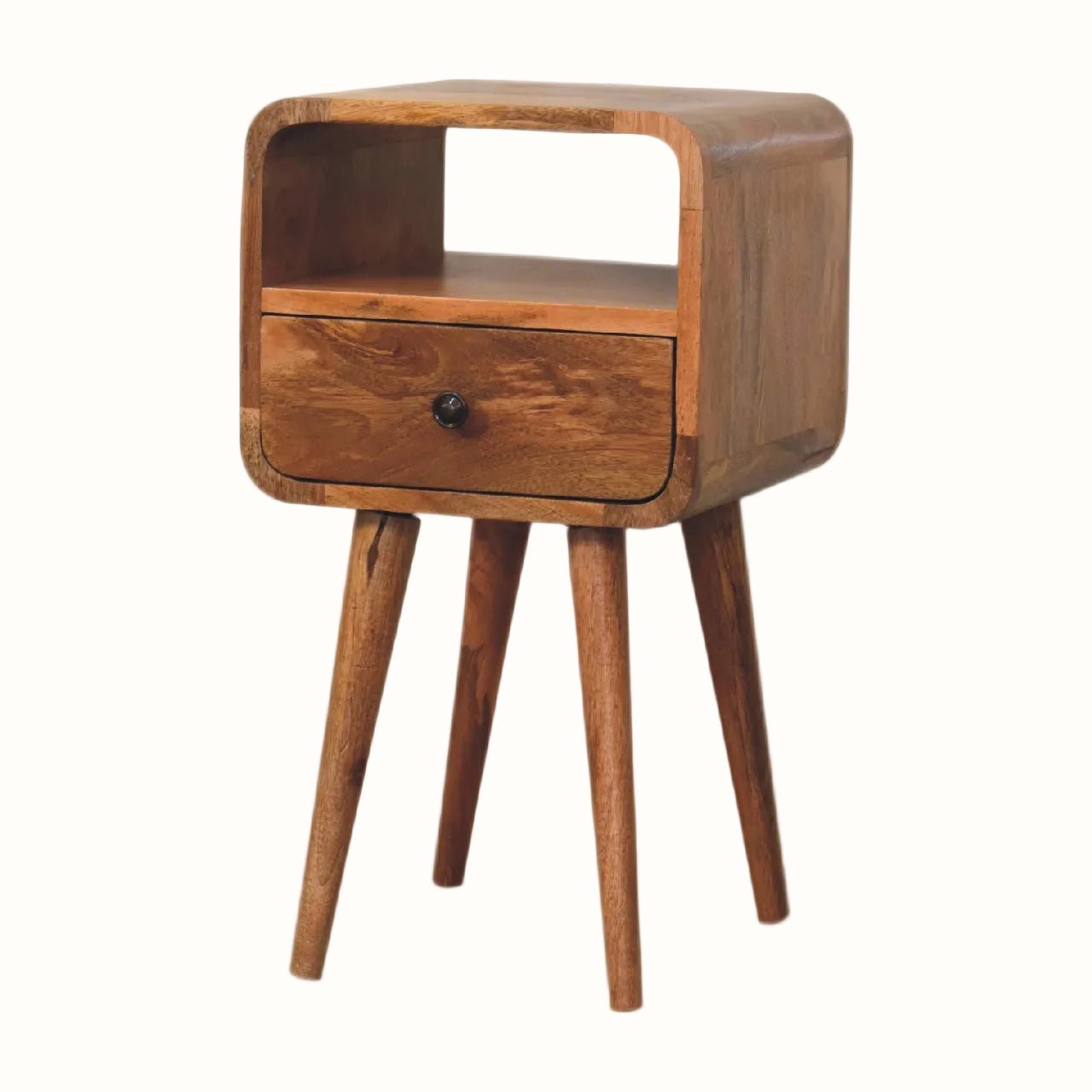 Hamade Open Bedside Table, Small - Natural Bedside Tables - Bokel Home