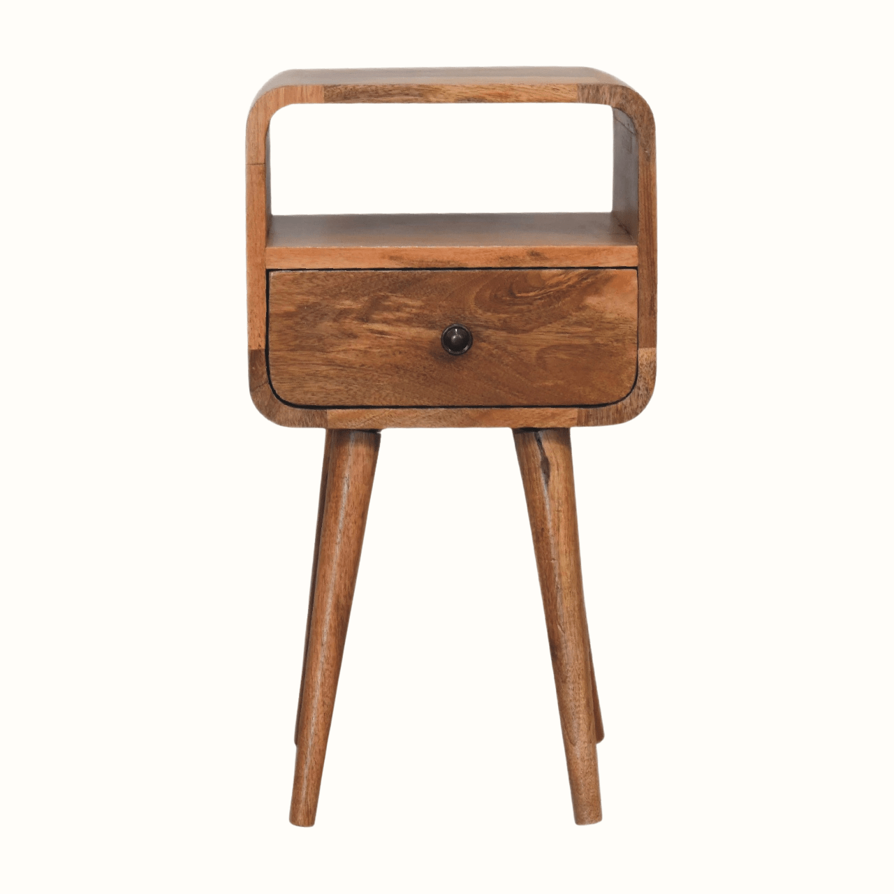 Hamade Open Bedside Table, Small - Natural Bedside Tables - Bokel Home