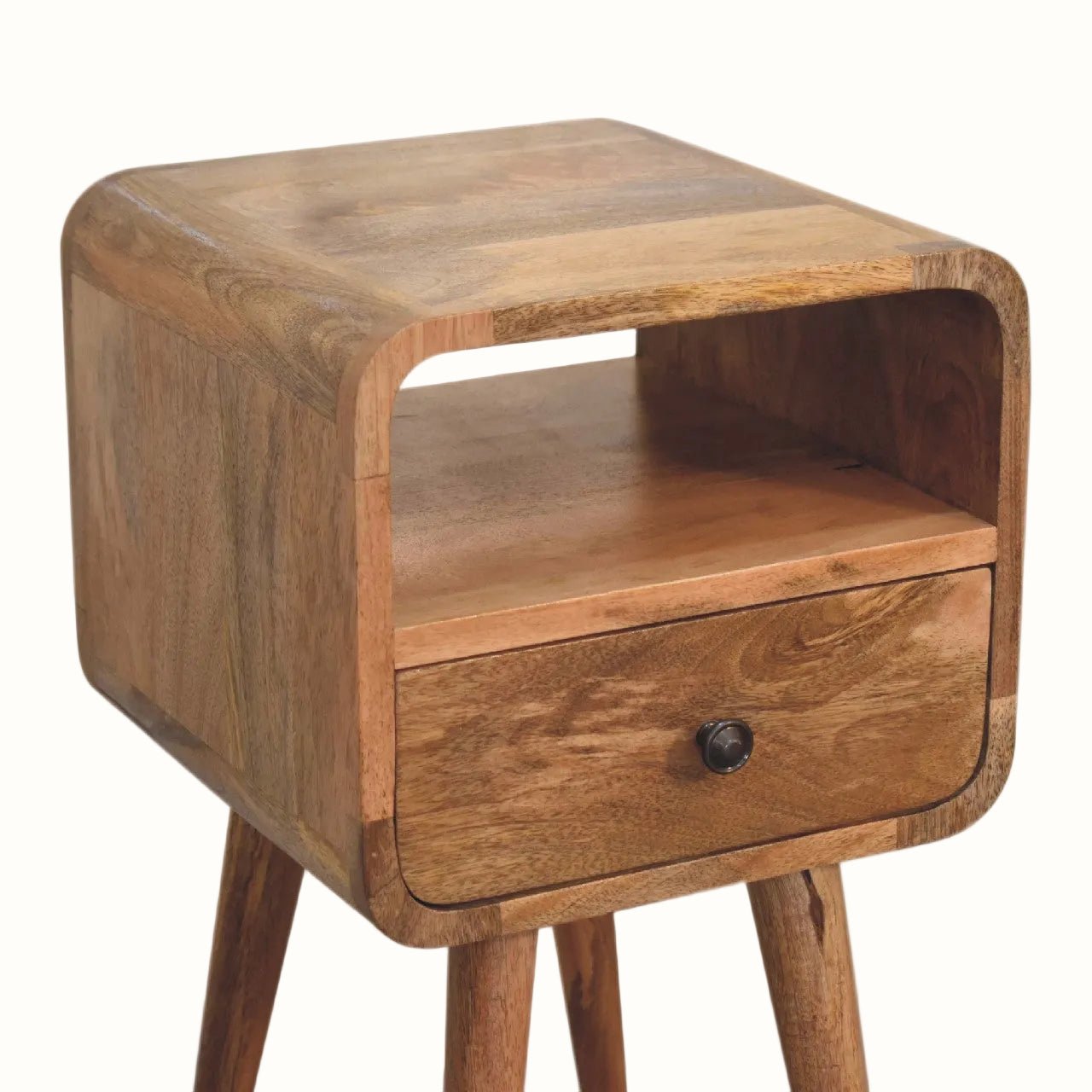 Hamade Open Bedside Table, Small - Natural Bedside Tables - Bokel Home