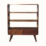 Hamade Open Bookcase - Chestnut Shelves & Bookcases - Bokel Home