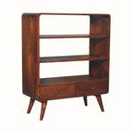 Hamade Open Bookcase - Chestnut Shelves & Bookcases - Bokel Home