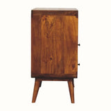 Hamade Open Chest of 2 Drawers, Mini - Chestnut Chest of Drawers - Bokel Home