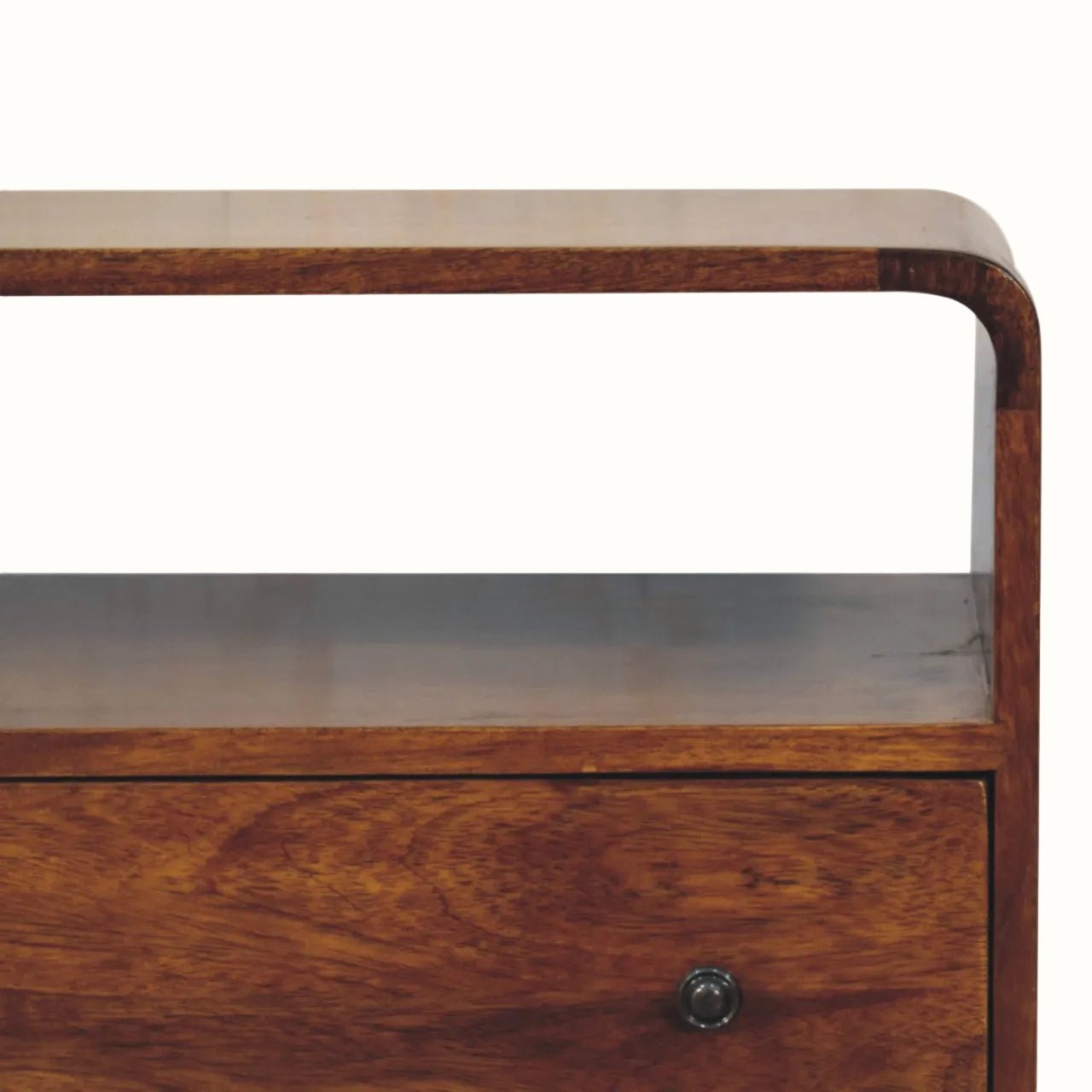 Hamade Open Chest of 2 Drawers, Small - Chestnut Chest of Drawers - Bokel Home