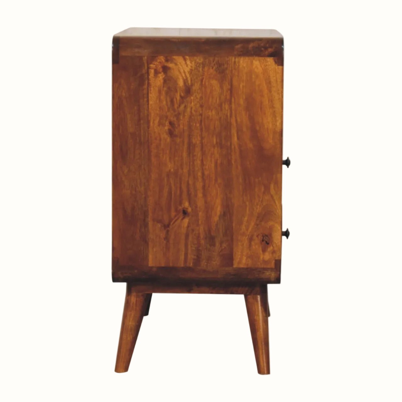 Hamade Open Chest of 2 Drawers, Small - Chestnut Chest of Drawers - Bokel Home